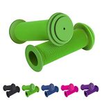 RosewineC Bike Handlebar Grips Soft Non-Slip Bicycle Handle Grips Children's Bike Handlebars Scooter Handle Grips Rubber Handle Cover Universal Kids Bike Grips for Kids Boys Girls(Green)