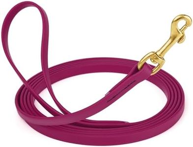 Viper Biothane K9 Working Dog Leash Waterproof Lead for Tracking Training Schutzhund Odor-Proof Long Line with Solid Brass Snap for Puppy Medium and Large Dogs, 20ft Magenta Pink