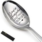 YTNONT You are Awesome Stainless Steel Spoon Creative Cereal, Oats, Coffee Spoon Gifts for Friends, Sister, Men, Women, Tea and Coffee Lovers - Ideal for Christmas, Birthday, Graduation Gifts