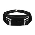 Fitletic Blitz Phone Holder Bum Bag Lightweight and Sleek Running Belt with Dual Adjustable Strap Unisex Waist Bag for Men and Women Ideal Sport Bag for Travel and Outdoor Activities, Black