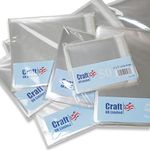 Craft UK 6x6 Poly 50 Pack, Card, Cello Bags