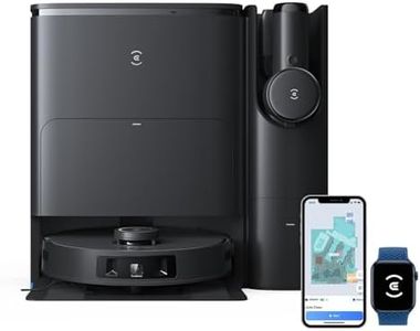 ECOVACS DEEBOT T30S Combo Vacuum Robot, Cordless Vacuum Cleaner, All-in-One Cleaning Station, 11000Pa, ZeroTangle Technology, TruEdge™ Edge Cleaning, Hot Water Mop Washing