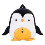 DZert Penguin Kids School Bag Soft Plush Backpacks Cartoon Boys Girls Baby (2-5 Years)