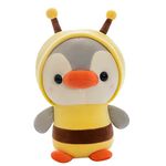 FDALAS Stuffed Animal,Plushies Penguin Plush Animal Toys,Dressed as Cute Honeybee Costume Funny Kids Plush Toys Girls Boys Stuffed Animals Birthday for Lover 10inch(Penguin-bee)