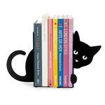 Balvi Bookend Hidden Cat Colour black Cat shaped Support for books 2 units Metal