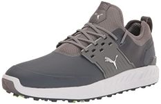 PUMA GOLF Men's Ignite Articulate Golf Shoe, Quiet Shade-puma Silver-quiet Shade, 15