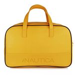 Nautica Duffle Bag for Travel | Stylish Leatherette Luggage | Compact and Comfortable for Travelling | Suitable for Men's and Women's (Yellow) 15 cm