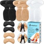 Reusable Heel Grips for Women Shoes, Heel Pads for Shoes That are Too Big, Self-Adhesive Heel Inserts, Heel Cushion Inserts to Prevent Blisters, Make Shoes Fit Tighter (10 Pieces in A Set)