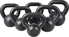 Cast Iron Kettlebell Heavy Weight Kettle Bell for Strength and Cardio Training Dumbbell 8 kg KAWMET