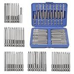 Screwdriver Bit Set Sunsbell 50Pcs Security Bit Set Extra Long Magnetic Driver Kit with Case, Hex, Star Bits, Philips, Square, Spanner Bits - 50Pcs torx Screwdriver Set