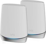 Netgear Orbi Whole Home Tri-Band Mesh WiFi 6 System (RBK752) Router with 1 Satellite Extender | Coverage up to 5,000 sq. ft. and 40+ Devices | Mesh AX4200 WiFi 6 (Up to 4.2Gbps) (RBK752-100EUS)