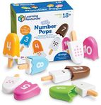 Learning Resources Smart Snacks Number Pops, Math Games for Kindergarten, Fine Motor Toy, Set of 10, Ages 18 mos+