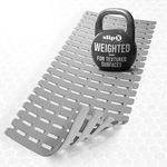 SlipX Solutions Weighted Anti-Mold Non Slip Bath Mat for Textured Tub & Shower Surfaces | Anti Slip Bathtub Safety Without Suction Cups | Doesn’t Float, Works on Tile & Stone 31” x 15”