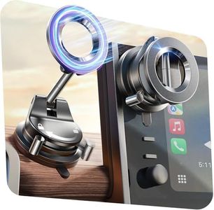 LISEN 2025 Support Telephone Voiture Magnetique, Stabilité Militaire & Réutilisable Ventouse, Support Telephone Voiture Magsafe, Kits d'accessoires pour iPhone Air 17 Pro Max 16 15, Galaxy S25, Huawei