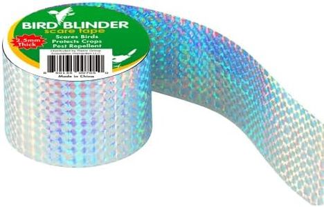 Bird Blinder Triple Thick Repellent Scare Tape (Double Sided) - Reflective Bird Deterrent - Scare Birds Away, Geese, Pigeon, Duck, Woodpecker - Anti Bird Outdoor Devices 147 feet x 2 inches