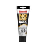 UniBond No More Nails Invisible, Heavy-Duty Clear Glue, Strong Glue for Wood, Ceramic, Metal & More, Instant Grab Mounting Adhesive, 1 x 184g Tube