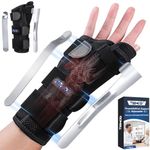 TISMOD Wrist Brace with Thumb Support,Thumb Spica Splint Left Hand for De Quervain's Tenosynovitis Splint,Wrist and Thumb Brace for Women/Men (Left Hand)