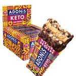 Adonis Peanut Butter & Chocolate High Protein Keto Bars (16x45g) | Vegan & Keto-Friendly | Natural Keto Snacks | Sugar Free, Palm Oil Free | Low Sugar, Low Calorie, Low Carb | Ideal for a Keto Diet