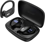 occiam Wireless Earbuds Bluetooth Headphones 48H Play Back Earphones in Ear Waterproof with Microphone LED Display for Sports Running Workout Black