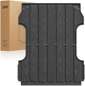 3W Truck Bed Mat 6.8FT Compatible with 2017-2025 2026 Ford Super Duty F250/F350/F450 Accessories Vehicle Bed, Durable All Weather Protection TPE Bed Liner for Heavy Duty Pickup, Black