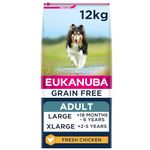 Eukanuba Grain Free Complete Dry Dog Food for Adult Large and Giant Breeds with Fresh Chicken 12 kg