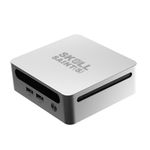SKULLSAINTS CoreX Mini PC Powered by Ryzen Series, Triple Display Support, Wi-Fi 6E, Bluetooth 5.3, Compact Design, Metal Mini PC (Silver, Ryzen 9 5900HX, 16+256)