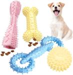 HAREDIG 4 Pack Rubber Chew Toys for