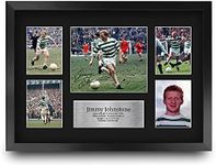 HWC Trading FR A3 Jimmy Johnstone Celtic Printed Memorabilia Signed Autograph Photograph Display for Football Fans and Supporters - A3 Framed