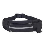 Boldfit Running Waist Bag for Men Fanny Pack for Women Running Fanny Pack for Men Running Belt Waist Bag for Women Slim Waist Pouch for Men Waist Bag for Boys Waist Bags for Girls Fanny Bag - Black