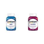 Centrum Multivitamin For Men With Grape Seed Extract + Multivitamin For Women With Biotin| Pack Of 50 - Tablet