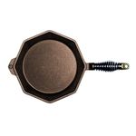 FINEX 10" Cast Iron Skillet, Modern Heirloom, Handcrafted in The USA, Pre-Seasoned with Organic Flaxseed Oil