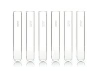 RG- Borosilicate glass Test Tube 25mm x 150 mm, Capacity 55 ml (Boiling Tube) with Rim (6)