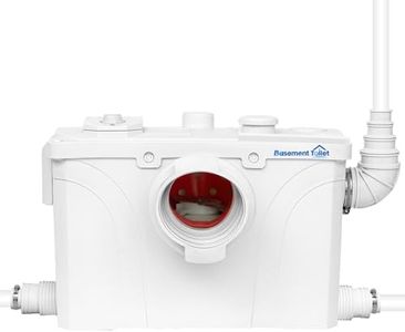 700W Macerator Pump for Macerating Toilet Upflush Toilet System Macerator Sewerage Pump with 4 Water Inlets for Toilet Kitchen Sink Darin Laundry Machine Disposal Macerating Toilet