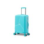 Alphabet Bristol Hard Sided Polycarbonate Small Size Cabin Luggage 8 Wheel Trolley Bag/Suitcase 20Inch|55Cm (Tiffany)