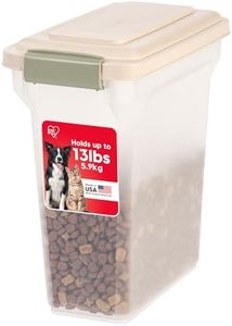 IRIS USA Nmp-S Premium Airtight Pet Food Storage Container, 12.5-Pounds,Almond