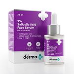 The Derma Co 2% Salicylic Acid Serum | Witch Hazel & Willow Bark | For Active Acne I Controls Sebum Production & Prevents Skin Damage I BHA Based Exfoliant for Acne Prone & Oily Skin – 30ml