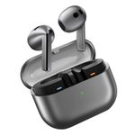 SAMSUNG Galaxy Buds 3 AI True Wireless Bluetooth Earbuds, Sound Optimization, Real-Time Interpreter, Noise Cancelling, Redesigned Fit, Touch Control, Latin American Version (Silver)