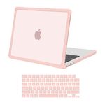 MOSISO Compatible with MacBook Air 13 inch Case 2024 2023 2022 M3 A3113 M2 A2681, Soft TPU Bumper Anti-Cracking&Anti-Fingerprint Plastic Hard Shell&Keyboard Cover for MacBook Air 13.6, Pink