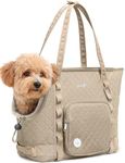 Pecute Dog Purse Carrier, Dog Carrier with Pockets for Small Dogs,16.9" L x 7.9" W x 13.8" H Fits Dogs 7 lbs to 13 lbs, Lightweight Dog and Puppies Tote Bag Carrier, Outing, Travel, Vet, XL, Khaki