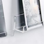 3 Pack Vinyl Record Wall Mount Holder-12 Inch Clear Acrylic Shelf for Vinyl Record Display - Floating Book Shelves for Kids Room