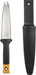 Fiskars 340130-1001 Garden Hori Knife with Sheath, Black