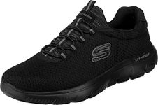 Skechers Men's Summits Sneaker, Black Mesh Trim, 9.5 UK