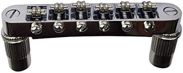 Tune-O-Matic Bridge w/Roller Saddles for Epiphone Les Paul, SG, ES, Dot, Chrome Color