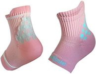 KidSole RX Gel Sports Sock for Kids with Heel Sensitivity from Severs Disease and General Foot and Heel Pain, Pink, 2-7