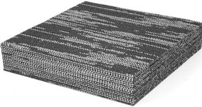 usego 16pcs Commercial Carpet Floor Tiles 20" x 20" Carpet Tile Loop Pile, 0.13" Pile Height,Carpet Tile Asphalt Backing Carpet Squares with Adhesive Stickers, Dark Gray Jacquard (43.05 sqft/Box)