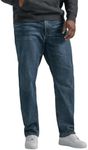 Lee Men's Big & Tall Legendary Relaxed Straight Jean, Lieutenant, 50W x 30L