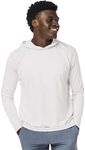 Vapor Apparel Men’s UPF 50+ UV Sun Protection Long Sleeve Performance Hoodie for Sports and Outdoor Lifestyle, XX-Large, White