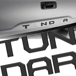 Rocpol Tailgate Insert Letters Compatible with Tundra 2022 2023 2024 2025 3D Emblems with Strong Adhesive Matte Black