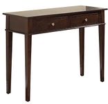 Simpli Home Carlton Collection Console Sofa Table, Dark Tobacco Brown