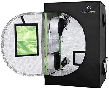 CoolGrows Grow Tent, 2x2 Feet Mylar Grow Tent with Obeservation Window and Floor Tray for Indoor Plant Growing (24"x24"x36")